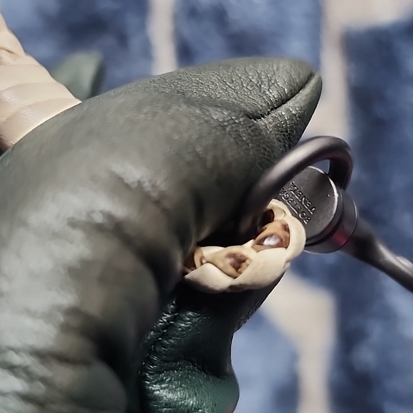 NWOT Bottega Veneta Python Snake Skin White Leather Lanyard Keychain Strap - Picture 5 of 8